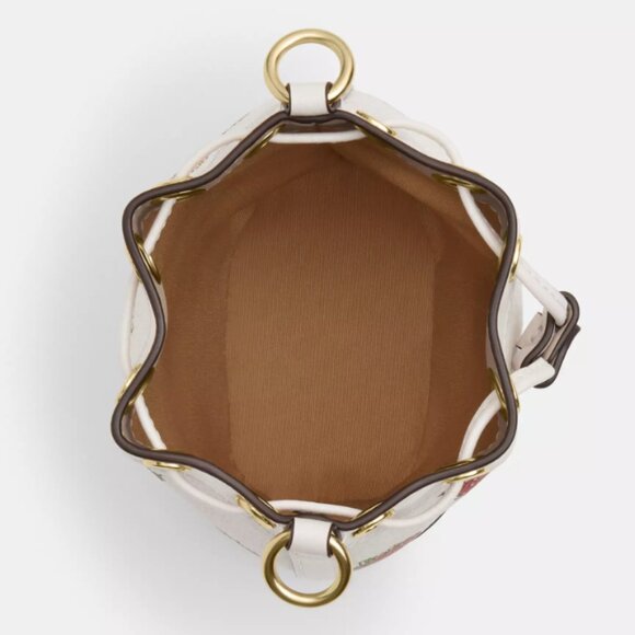 Coach Mini Bucket Bag With Strawberry Print NWT - Picture 5 of 6